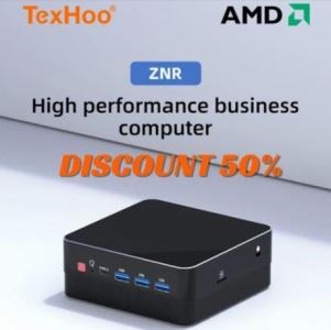 TexHoo Mini PC Computer Gaming AMD Ryzen7 5700U R5 5500U