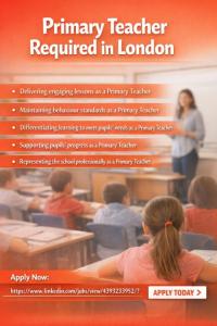 Primary Teacher Required in London