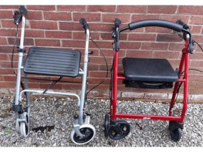 Two walking / mobility aids