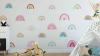 Pastel rainbow wall stickers