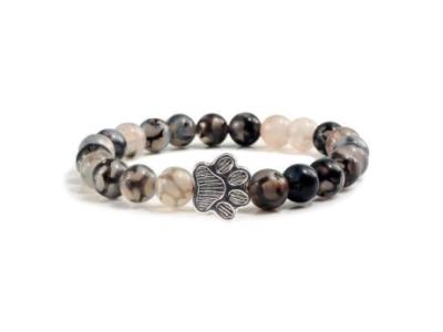 Natural Stone Paw Bracelet - 14 Options