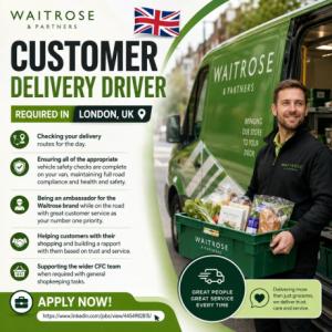 Customer Delivery Driver Required in London