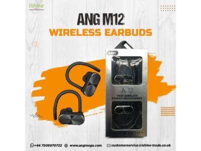 Buy Bulk ANG M12 Wireless Bluetooth Earbuds in UK