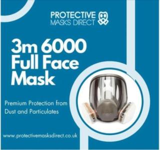 3M 6000 Full Face Mask - Premium Protection from Dust and Particulates