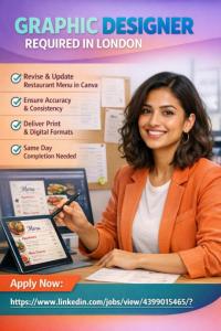 Graphic Designer Required in London
