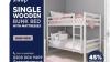 Our Single Wooden Bunk Bed + Mattresses!" buynow up to 45% off