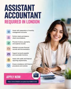 Assistant Accountant Required in London