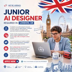 Junior AI Designer Required in London