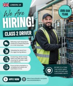 Class 2 Driver Required in London