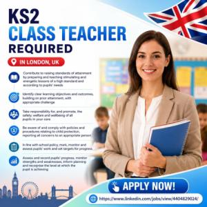 KS2 Class Teacher Required in London