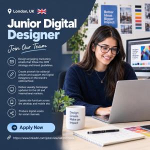 Junior Digital Designer Required in London