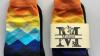 Personalised socks, sock gift, multi coloured sock