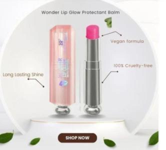 Blush Pink Wonder Lip Glow Protectant Balm at Beauty Forever London