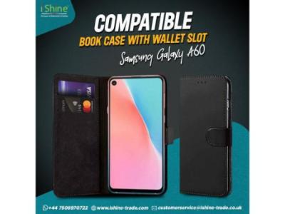 Buy Bulk Compatible Book Case with Wallet Slot For Samsung Galaxy A60 in UK