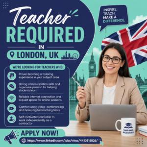 Teacher Required in London
