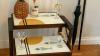 Vintage metamorphic drinks trolley 3 positions