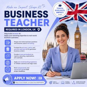 Business Teacher Required in London