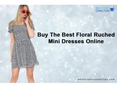 Buy The Best Floral Ruched Mini Dresses Online