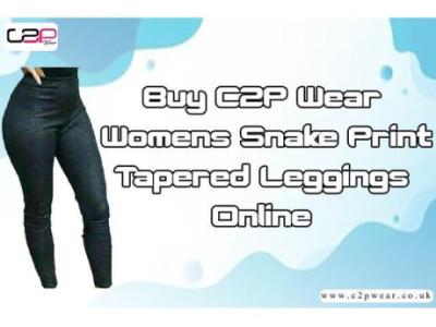 Buy C2P Wear Womens Snake Print Tapered Leggings Online