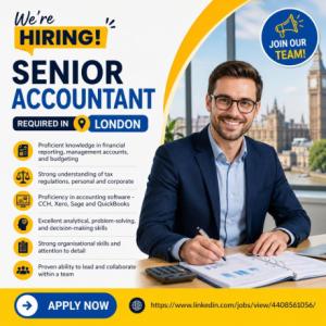 Senior Accountant Required in London