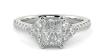 Elegant Platinum Stockholm Shoulder Set Diamond Engagement Rings