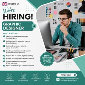 Graphic Designer Required in London