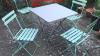 TABLE &4 CYAN CHAIRS
