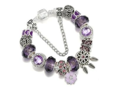 Pre Filled Purple Dreamcatcher Charm Bracelet