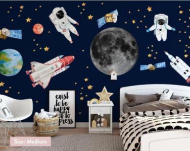Explore Outer Space Wall Stickers for Galactic Decor
