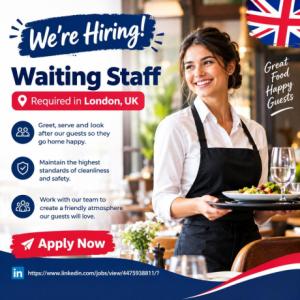 Waiting Staff Required in London