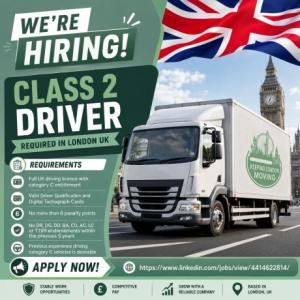 Class 2 Driver Required in London
