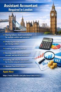 Assistant Accountant Required in London