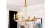 Black or Gold Post Modern Pendant Chandelier Genuine