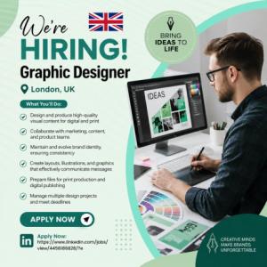 Graphic Designer Required in London