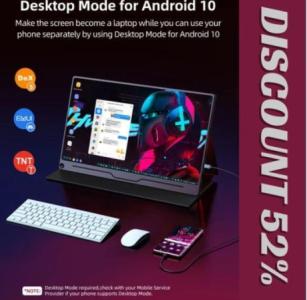 UPERFECT 120Hz Portable Monitor 16" 2560*1600 2.5K IPS PS5 XBOX Gaming Display For Laptop