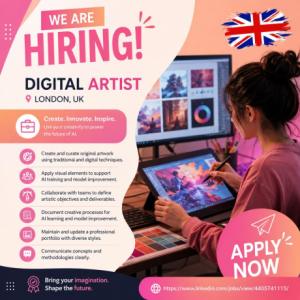 Digital Artist Required in London