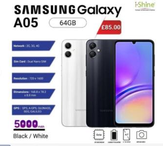 Samsung Galaxy A05 64GB Dual Sim Unlocked Smartphone Android Mobile Phone 2023 in UK