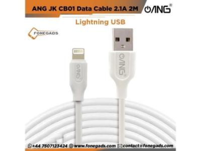 Buy Bulk ANG JK CB01 Lightning USB Data Cable 2.1A 2M in UK