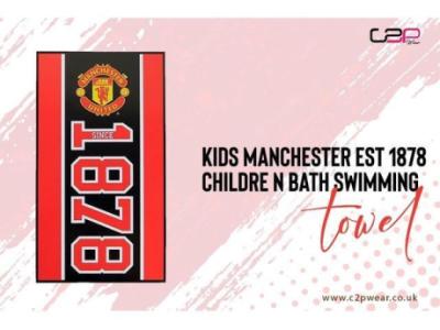 Kids Manchester EST 1878 Children Bath Swimming Towel