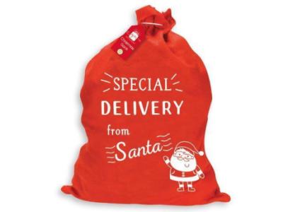 Special Delivery From Santa-present sack | Priceless discounts online
