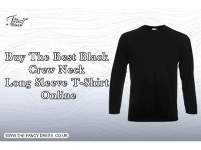 Buy the best black crew neck long sleeve t-shirt