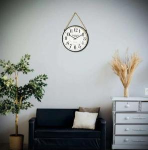 Vintage Antique Hanging Rope Wall Clock