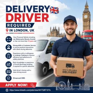 Delivery Driver Required in London