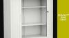 "Upgrade Your Workspace with the OHX Sliding Door Tambour Storage Cupboard