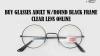 BUY GLASSES ADULT WROUND BLACK FRAME CLEAR LENS ONLINE
