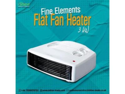 Buy Bulk Fine Elements Flat Fan Heater 3KW in UK