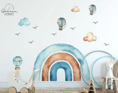 Brighten Your Space with Multicolored Rainbow Wall Stickers