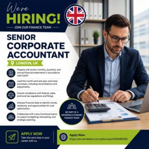 Senior Corporate Accountant Required in London