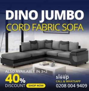 Dino Jumbo Cord Fabric Sofa