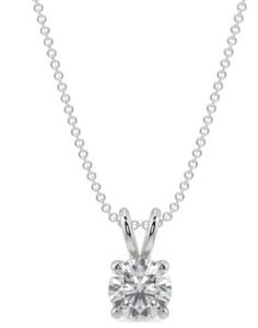 A Stunning Solitaire Diamond Pendant for Sale